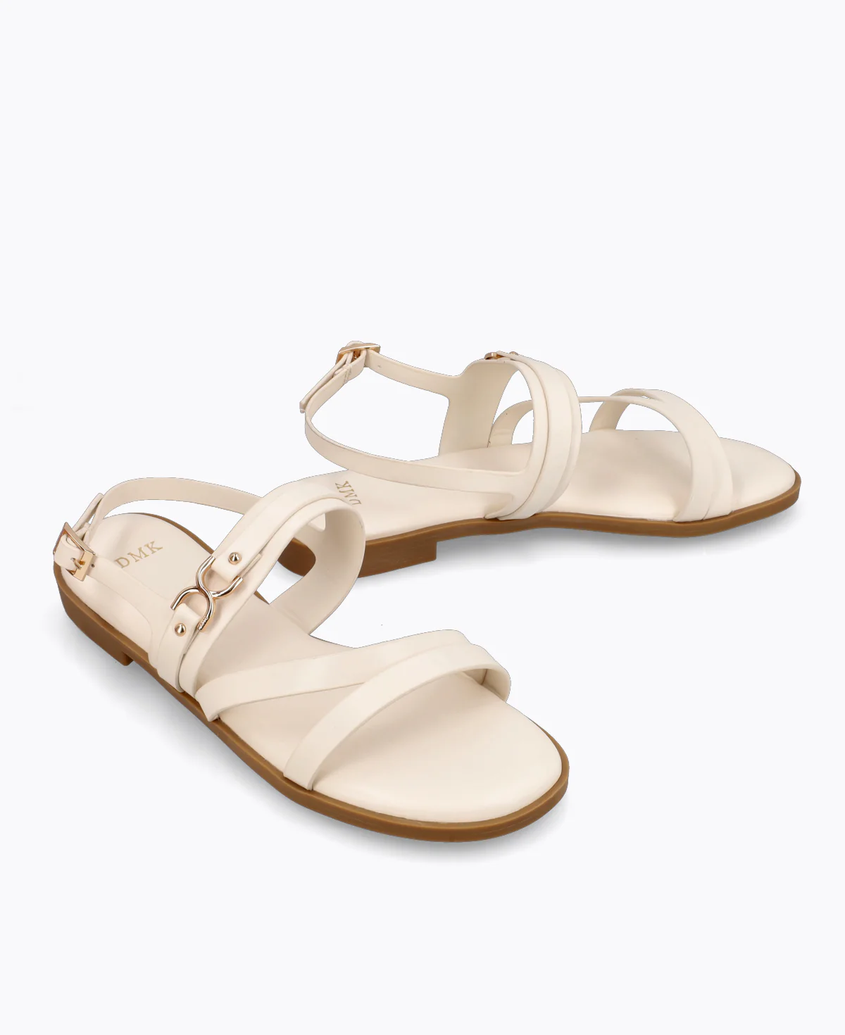 Jolie Flat Sandals - Beige - Image 2
