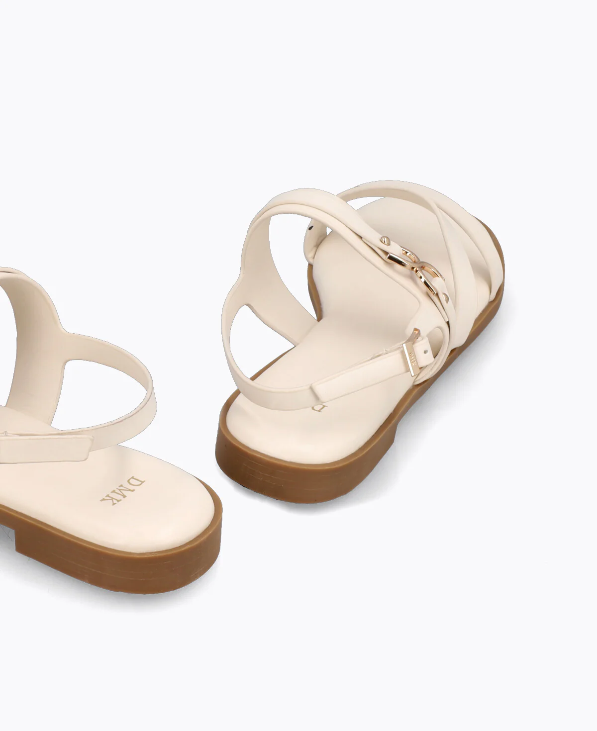 Jolie Flat Sandals - Beige - Image 3