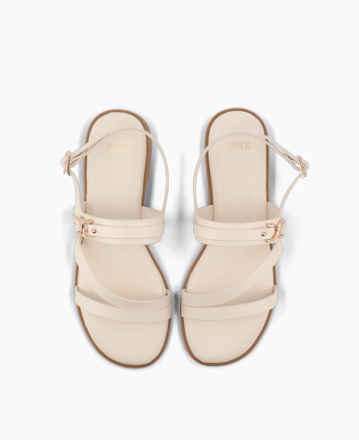 Jolie Flat Sandals - Beige - Image 4
