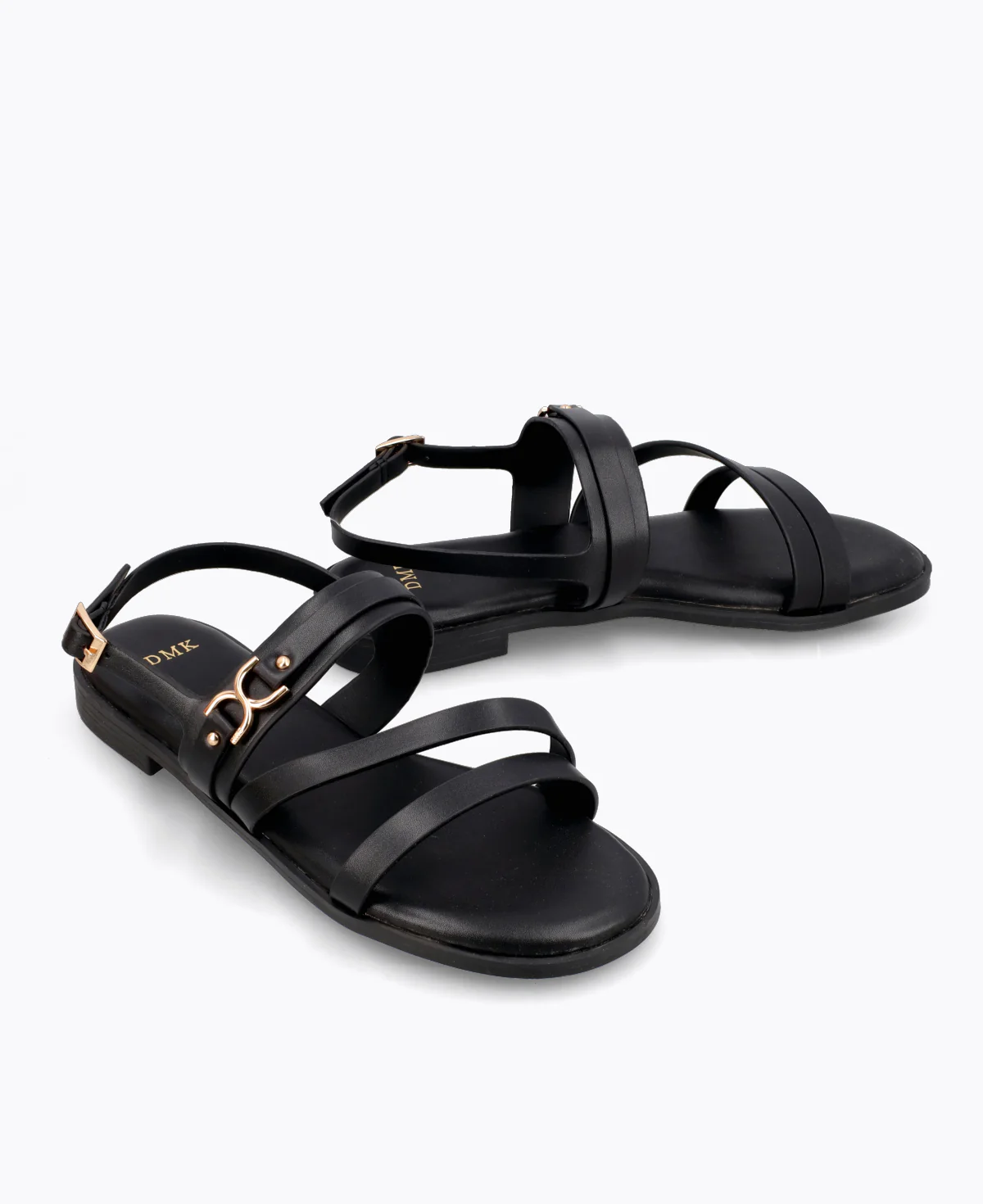 Jolie Flat Sandals - Black - Image 2