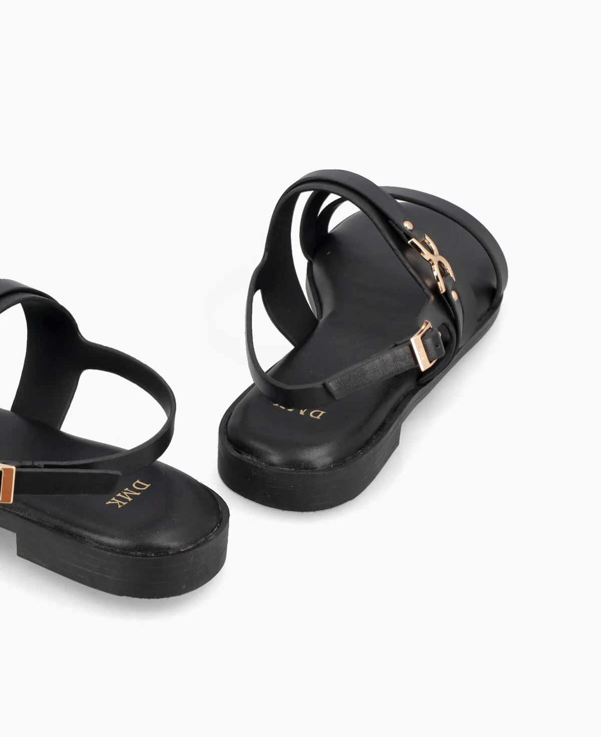 Jolie Flat Sandals - Black - Image 3