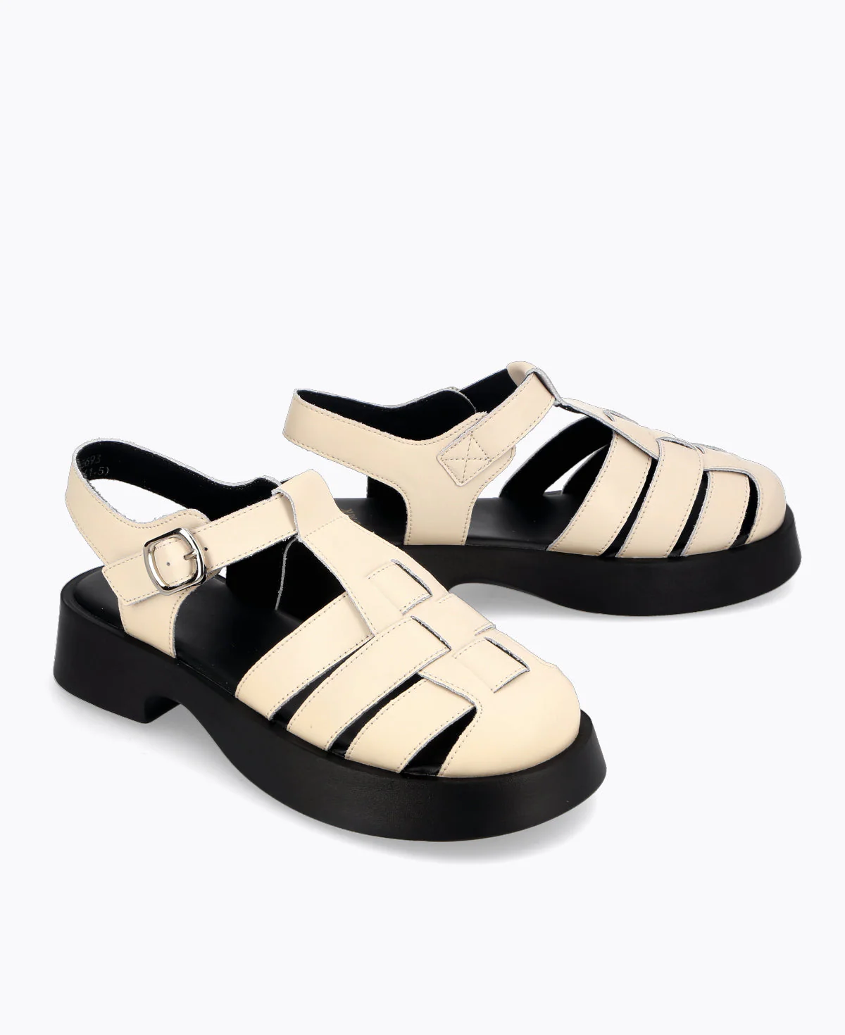 Jordyn Platform Sandals - Beige - Image 3