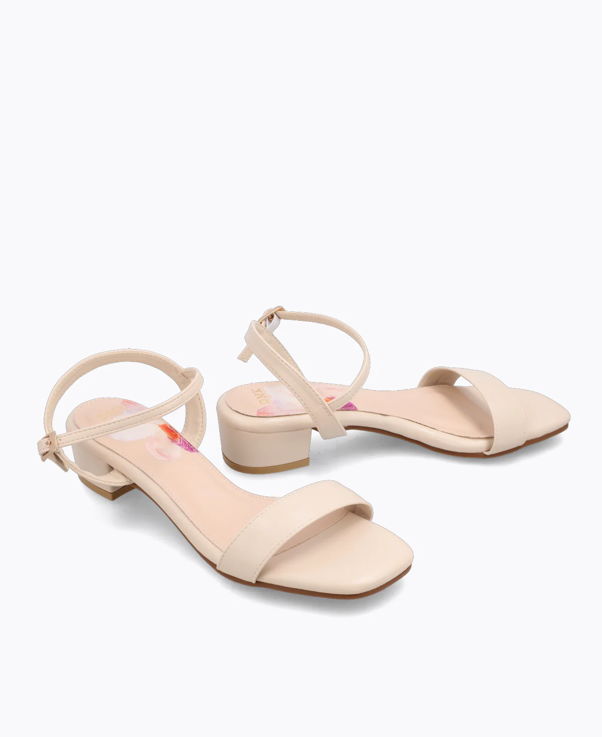 Julie Block Heel Sandals - Beige - Image 2