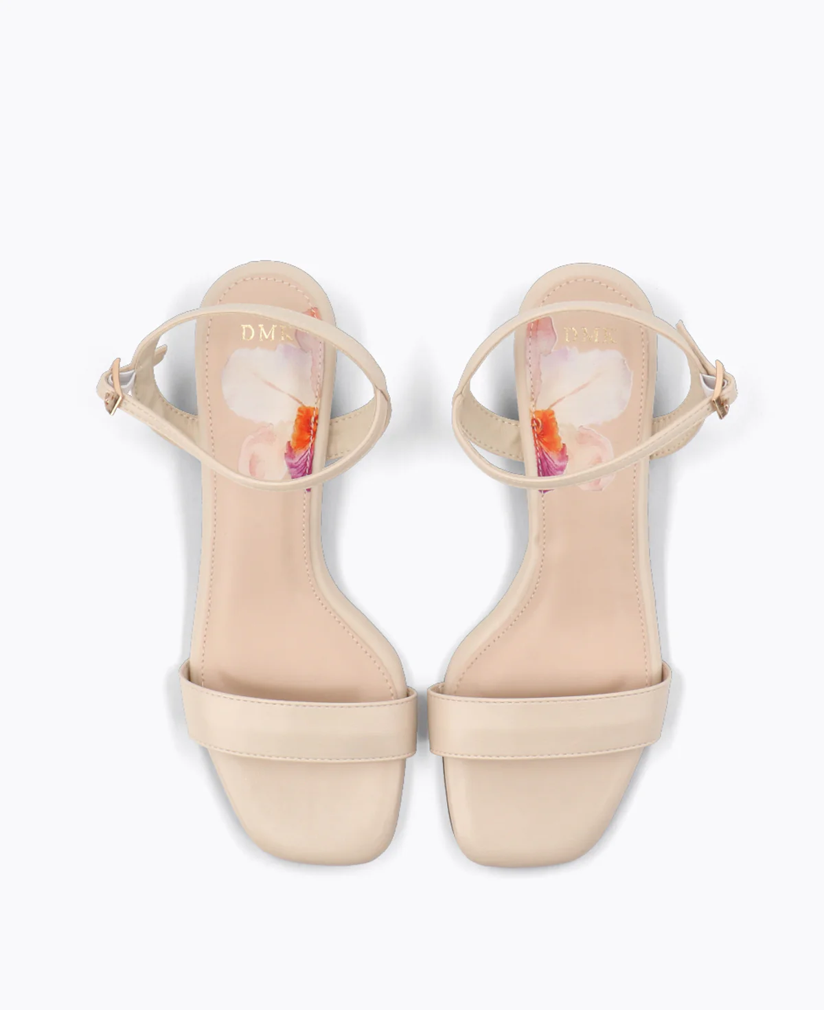Julie Block Heel Sandals - Beige - Image 4