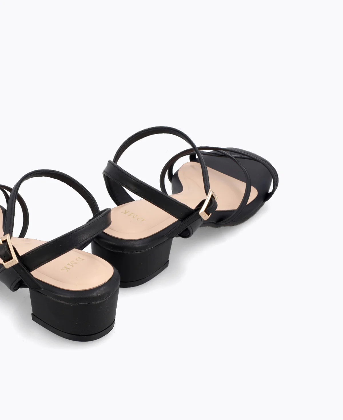 Juniper Strappy Heel Sandals - Black - Image 3