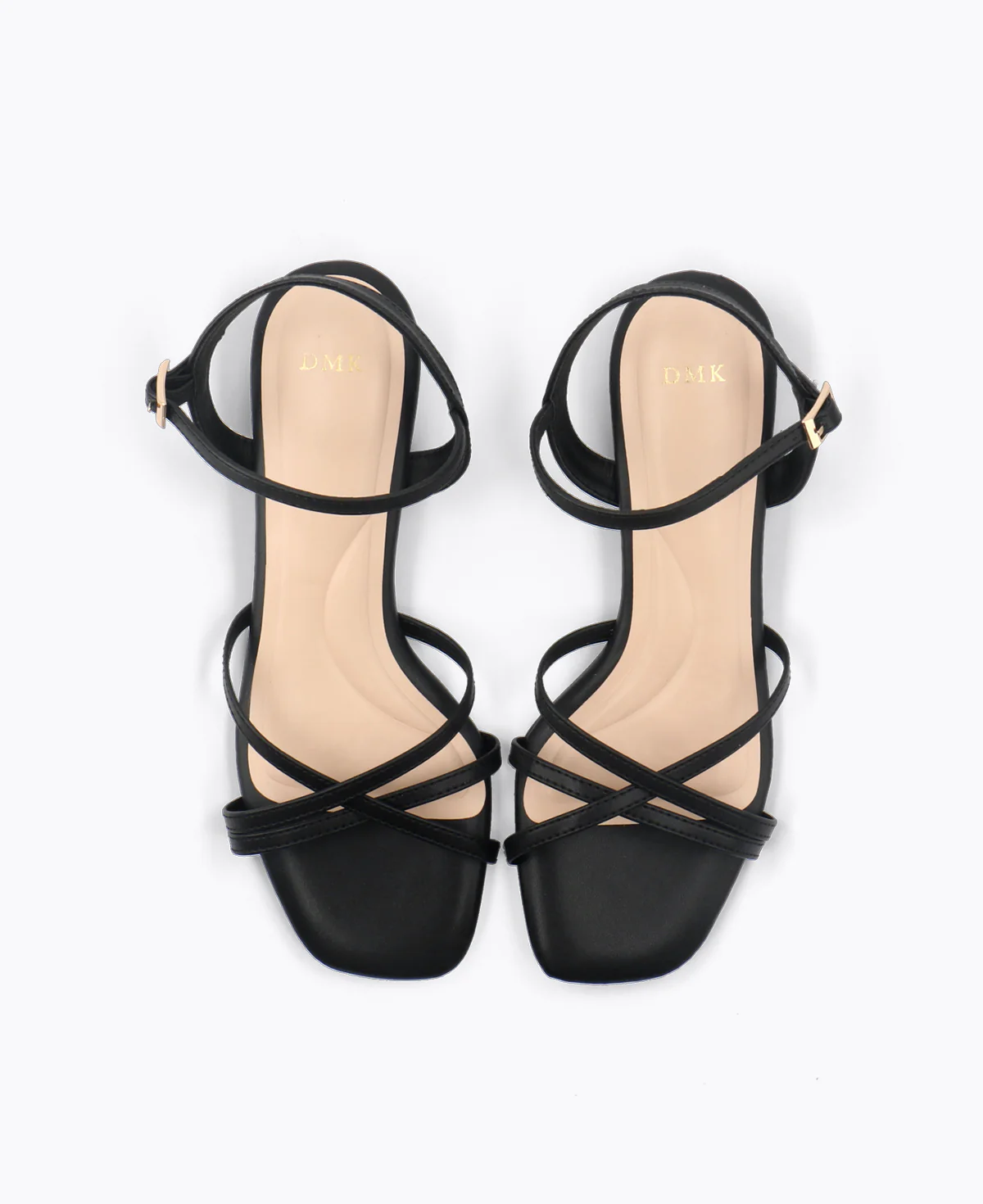 Juniper Strappy Heel Sandals - Black - Image 4