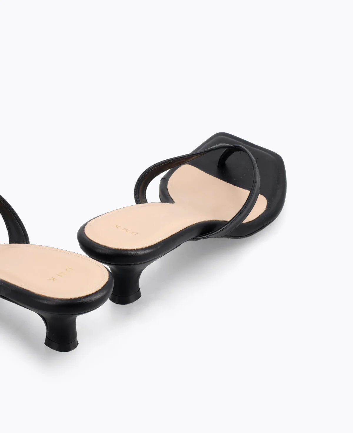 Karleen Thong Heel Sandals - Black - Image 3