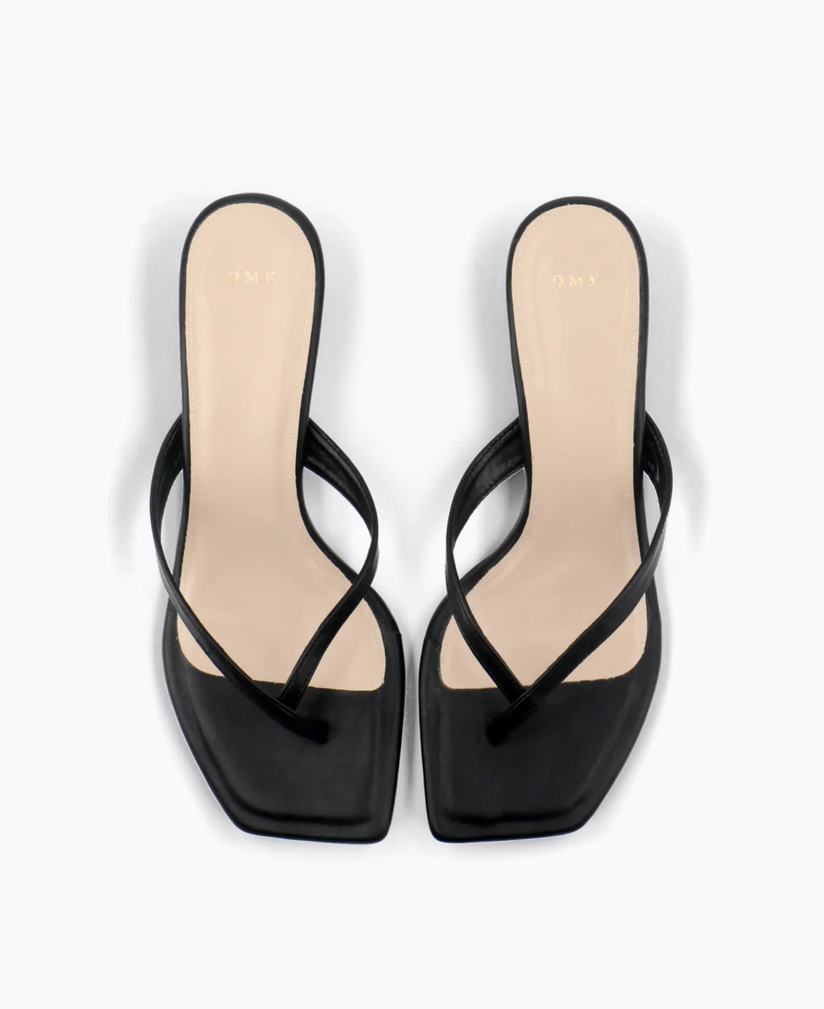 Karleen Thong Heel Sandals - Black - Image 4