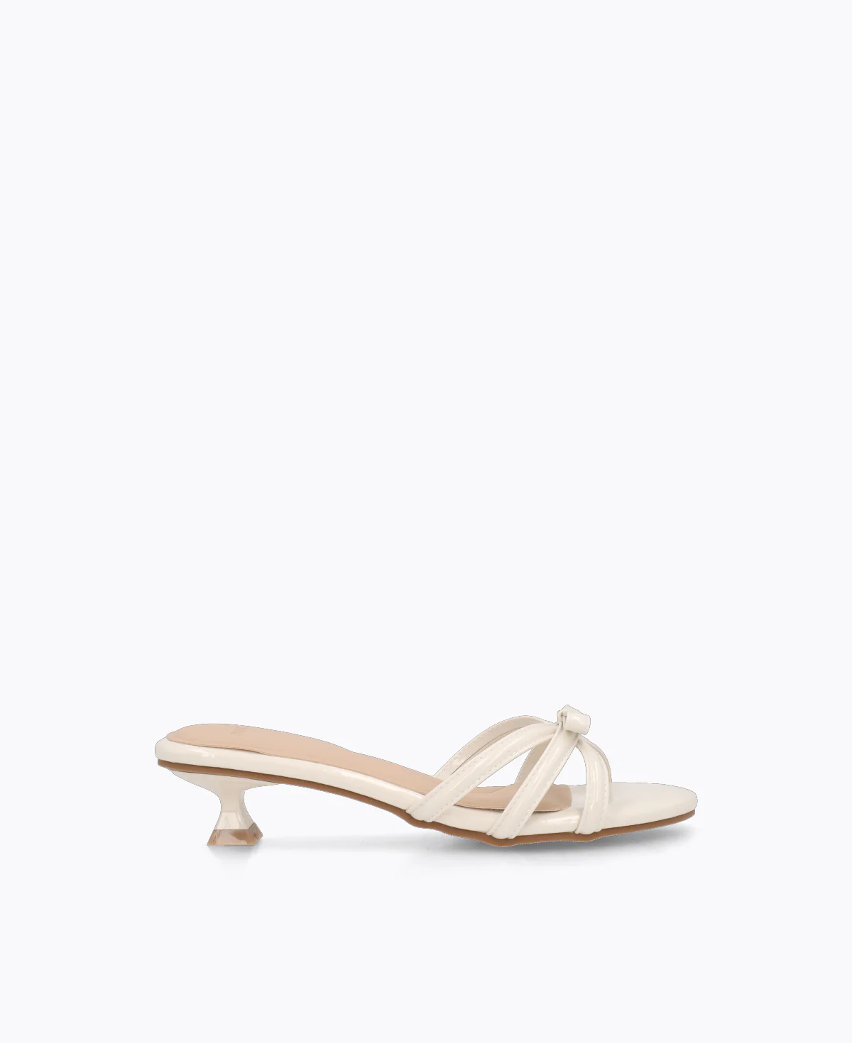 Katie Bow Heel Sandals - Beige