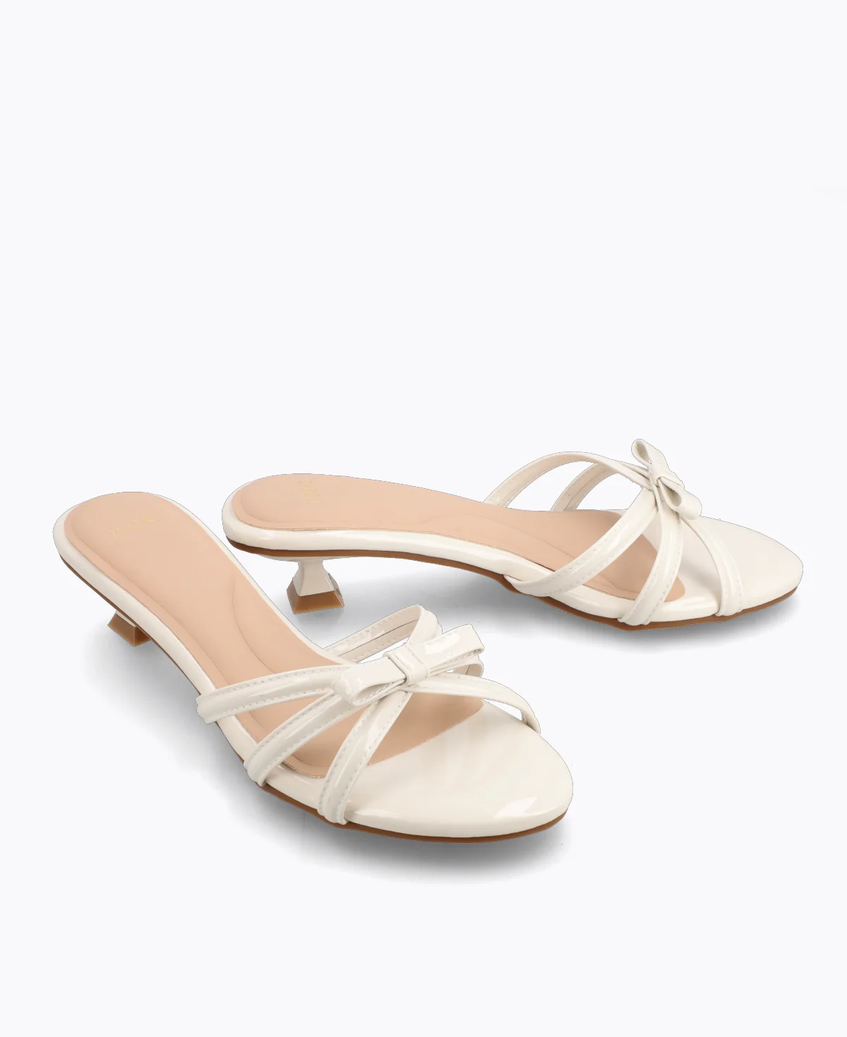 Katie Bow Heel Sandals - Beige - Image 2