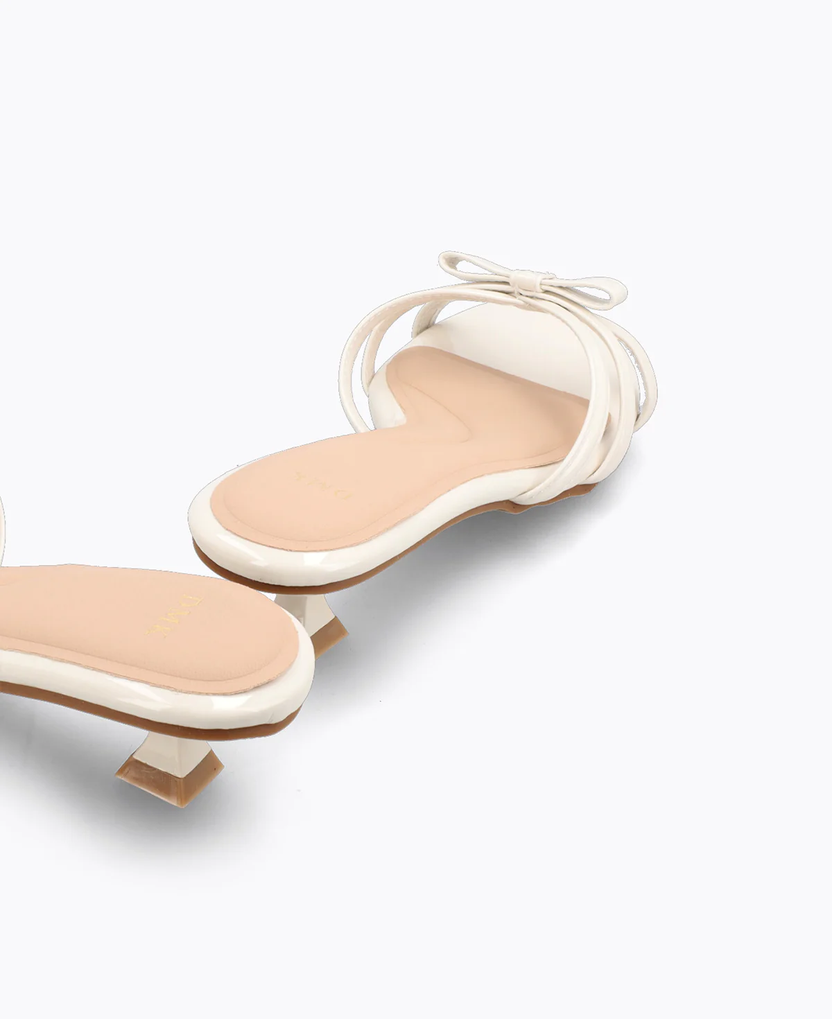 Katie Bow Heel Sandals - Beige - Image 3