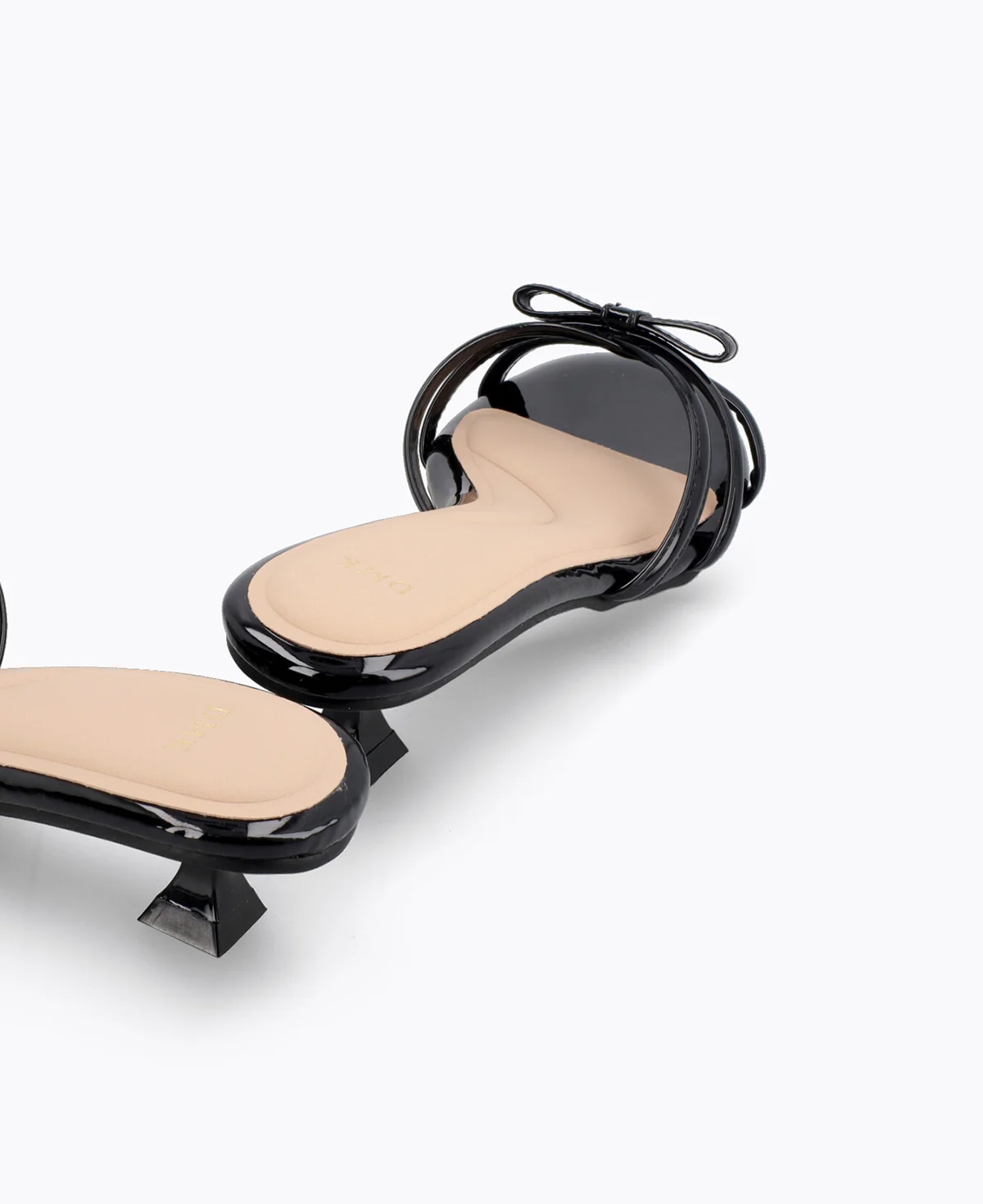 Katie Bow Heel Sandals - Black - Image 3