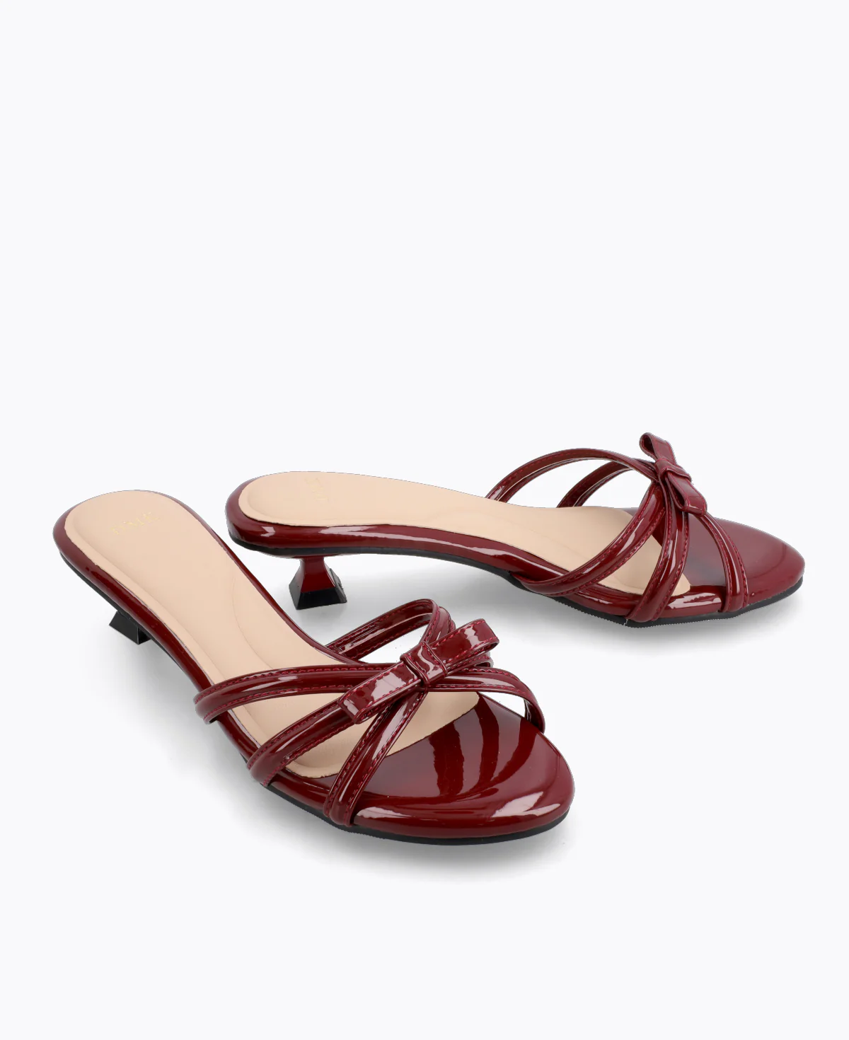Katie Bow Heel Sandals - Red - Image 2
