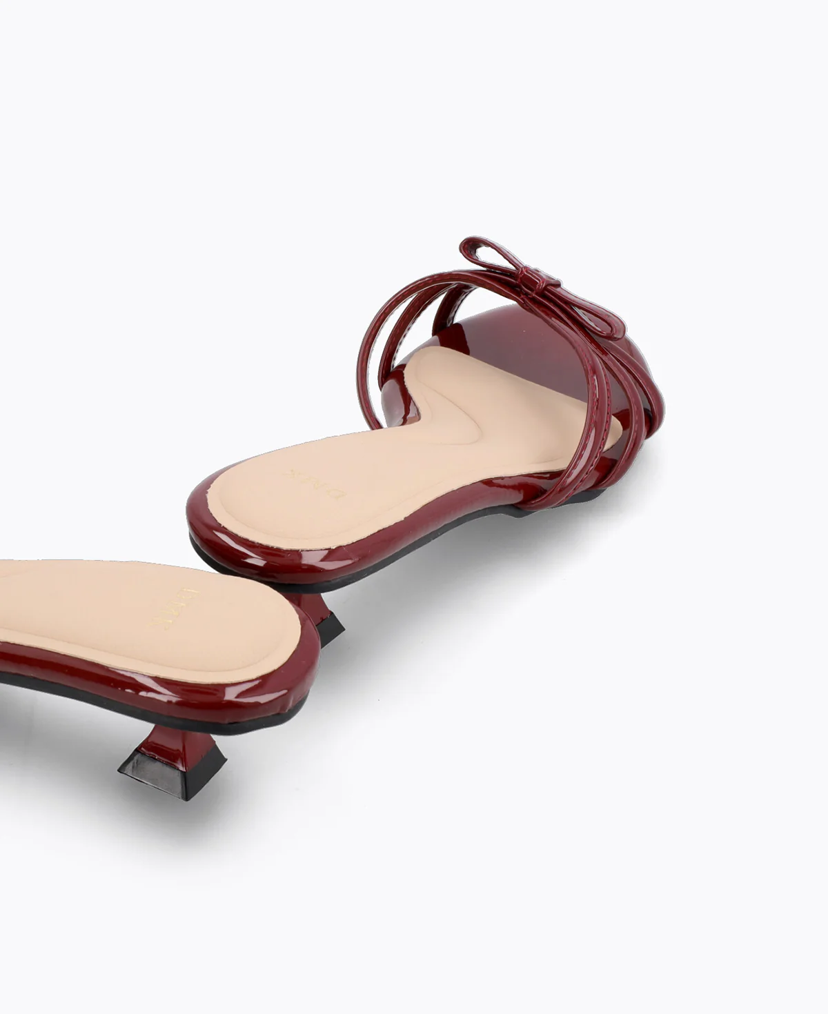 Katie Bow Heel Sandals - Red - Image 3