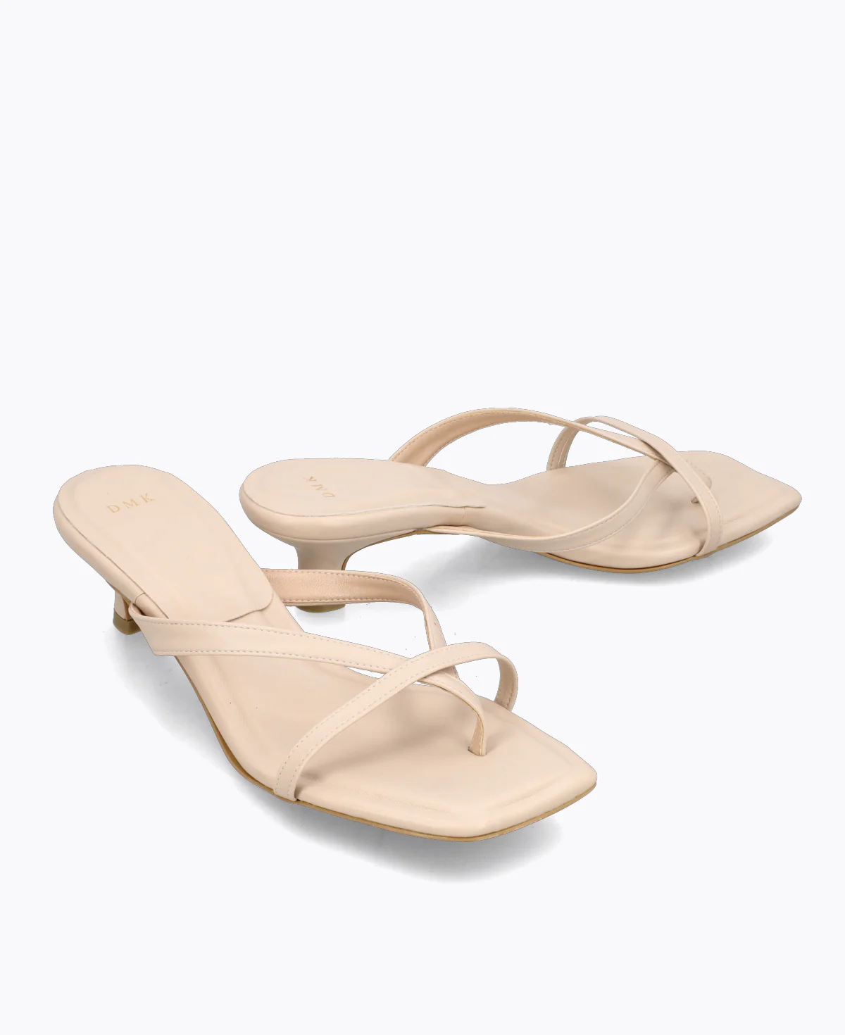 Kayla Thong Heel Sandals V2 - Beige - Image 2