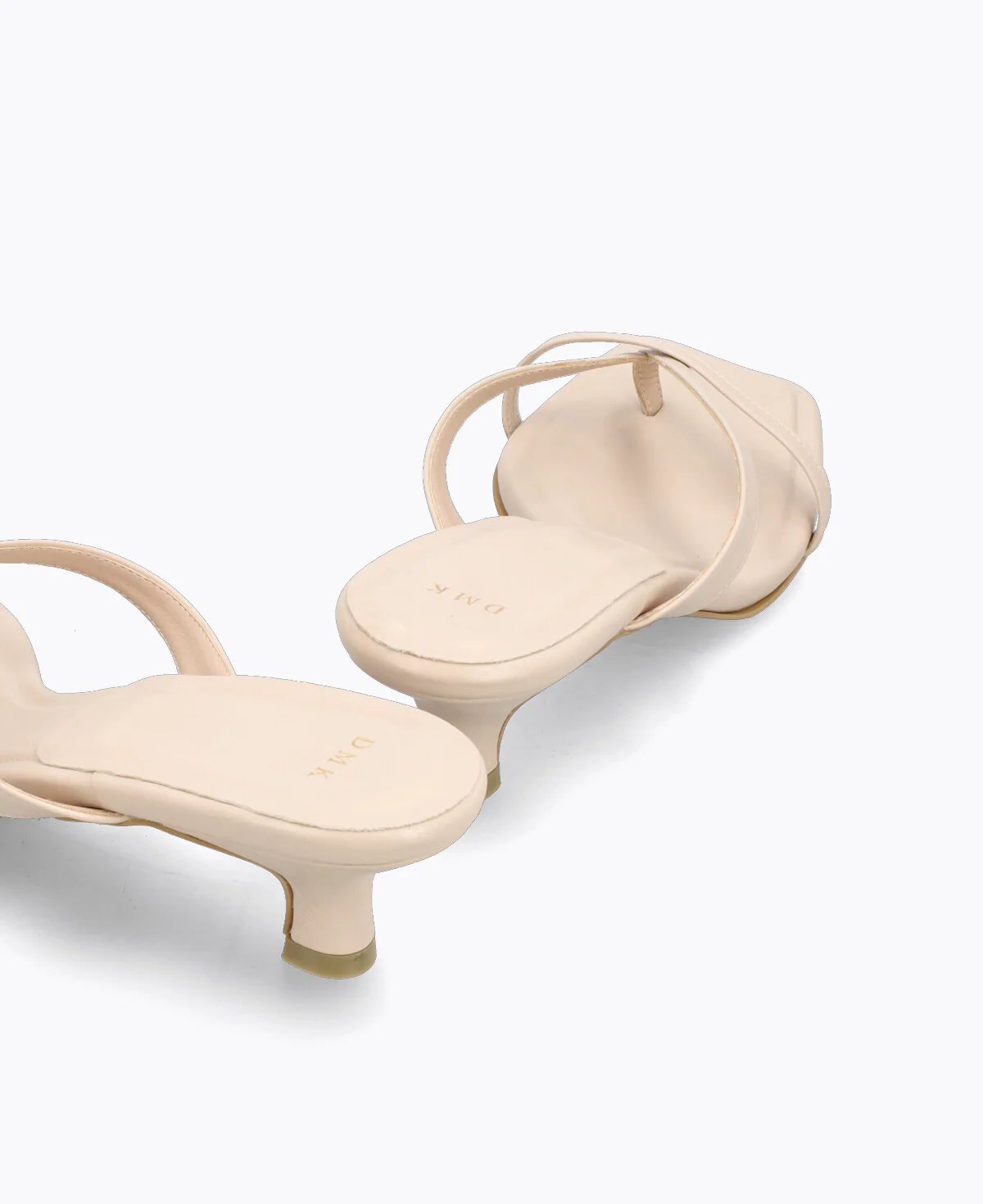 Kayla Thong Heel Sandals V2 - Beige - Image 3