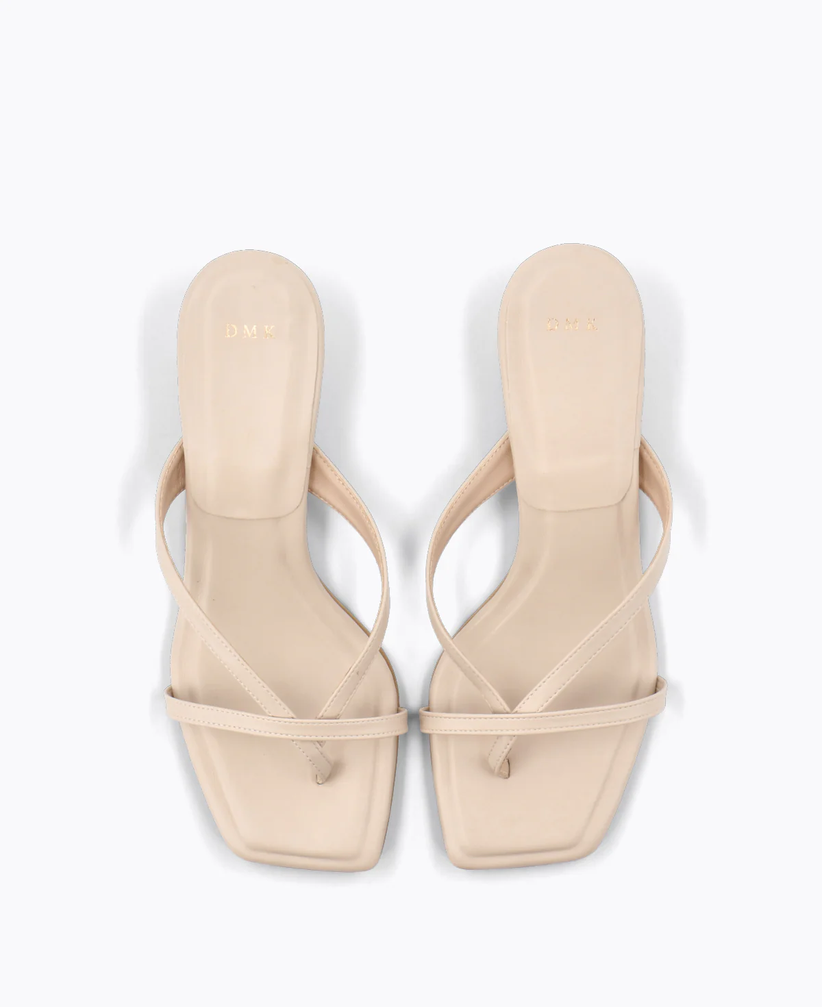 Kayla Thong Heel Sandals V2 - Beige - Image 4