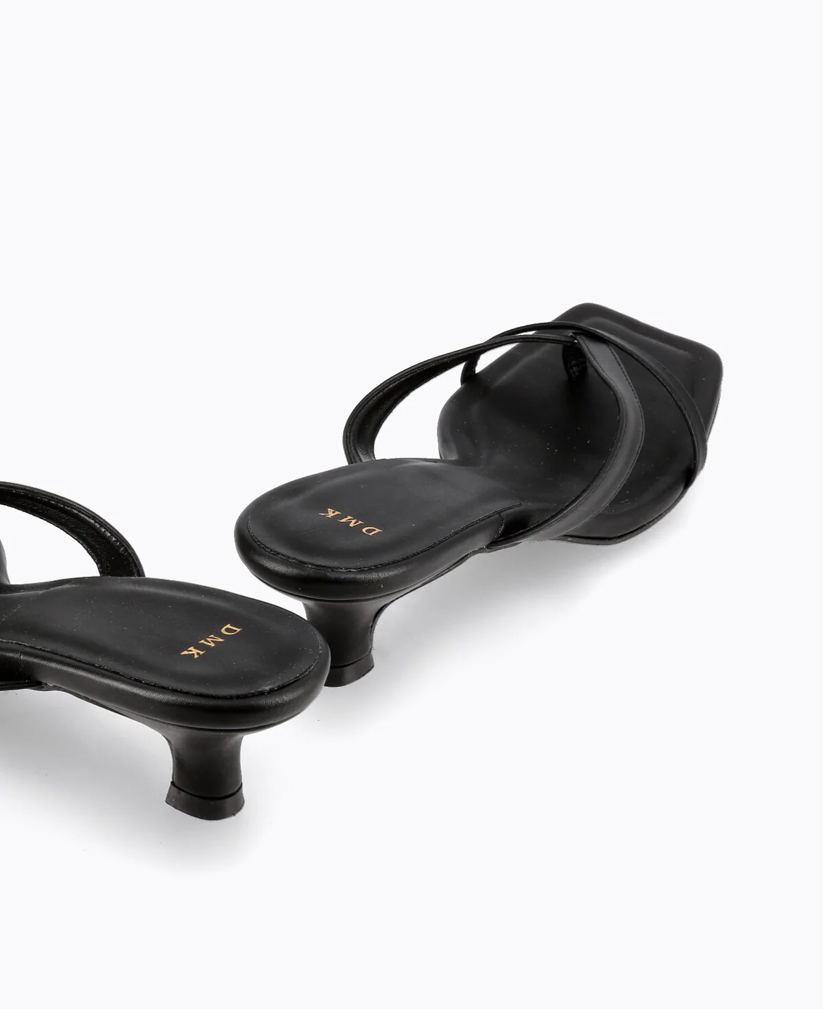 Kayla Thong Heel Sandals V2 - Black - Image 3