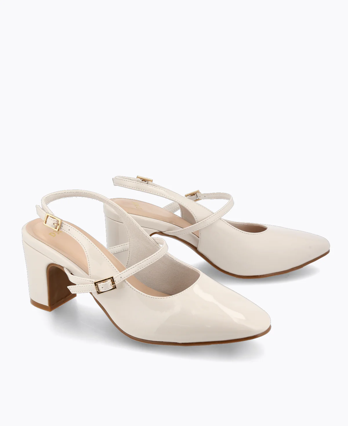 Lena Slingback Mary Janes - Beige - Image 3