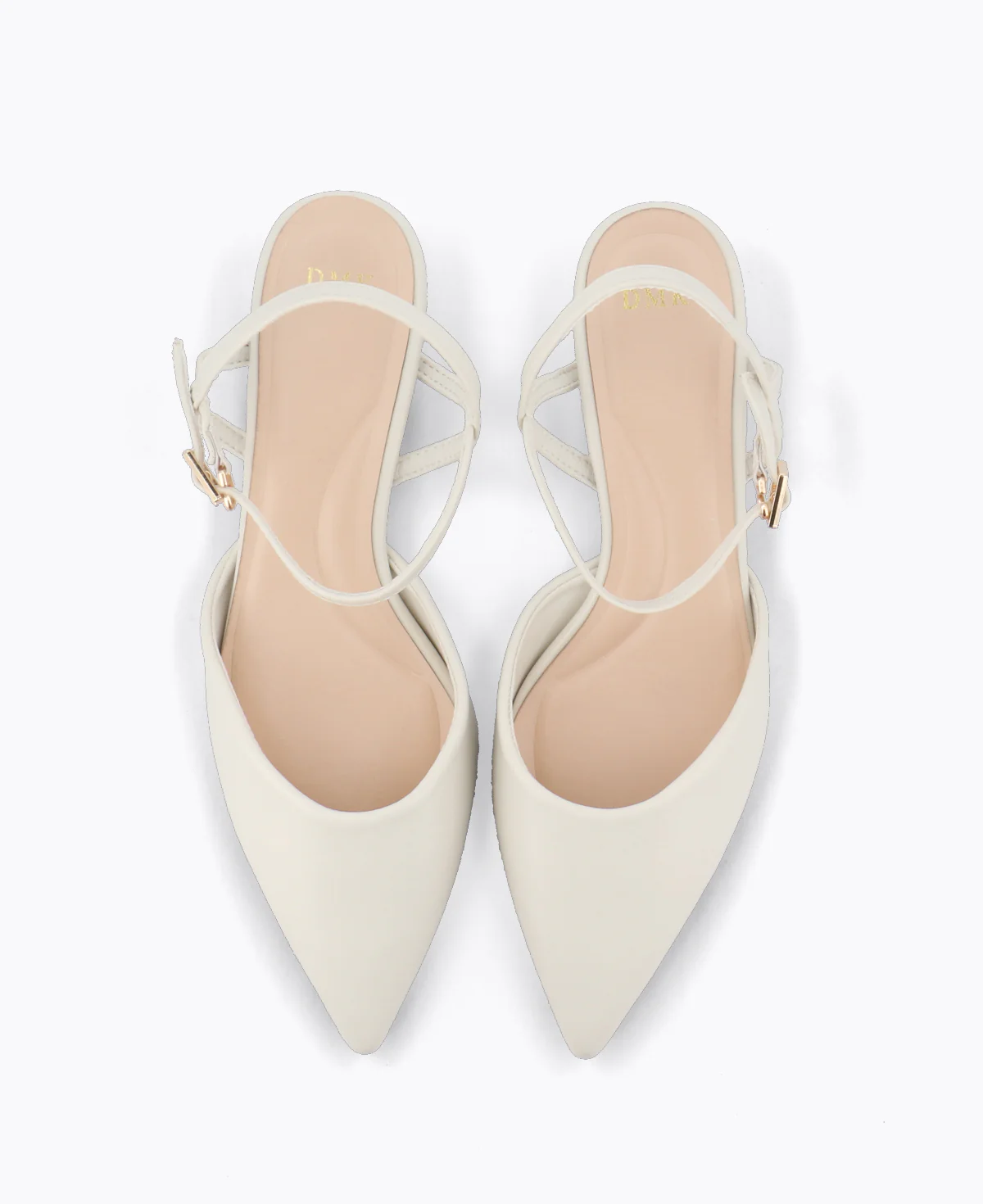 Mabel Block Heel Pumps - Beige - Image 4