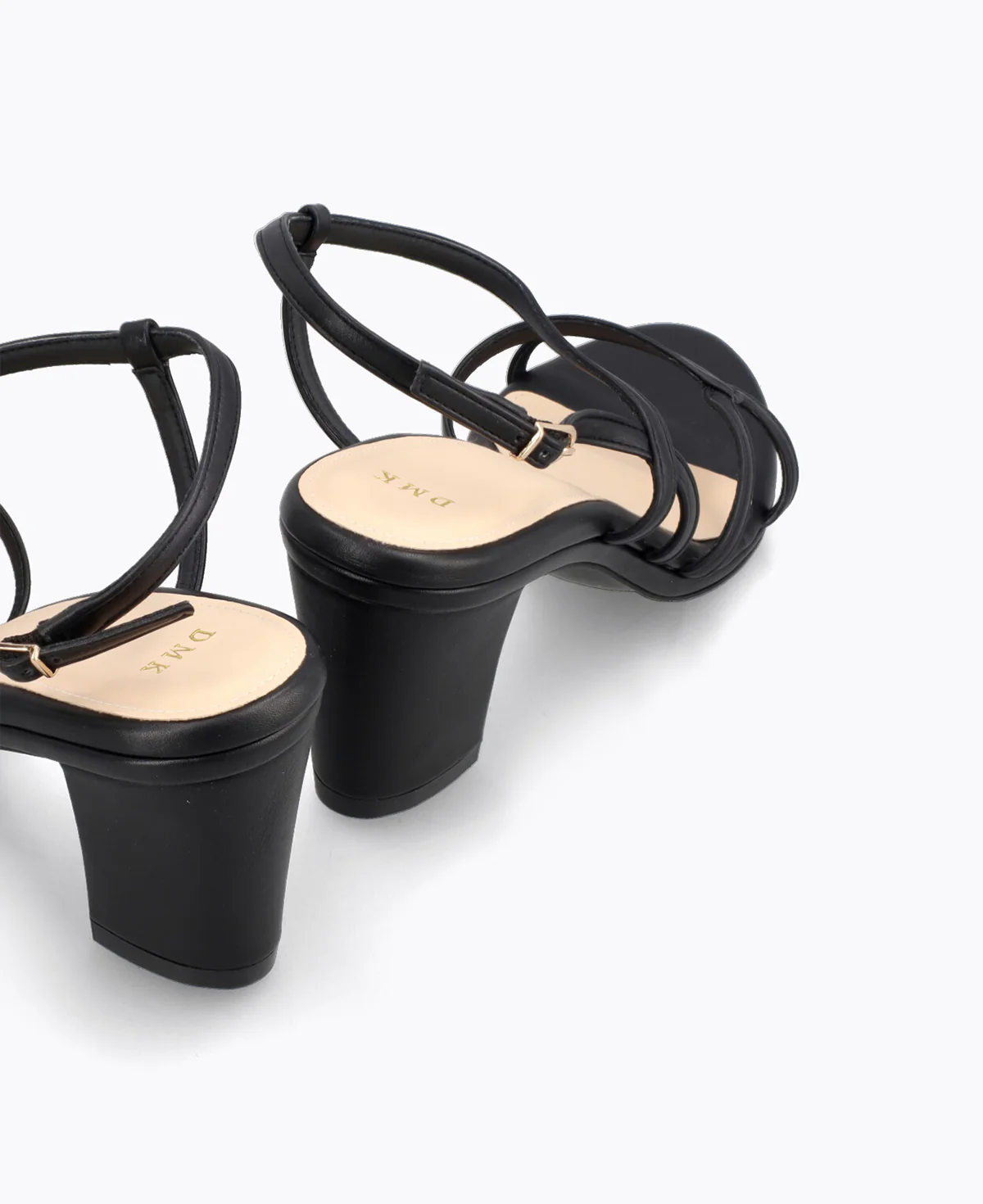 Marisol Strappy Heel Sandals - Black - Image 3