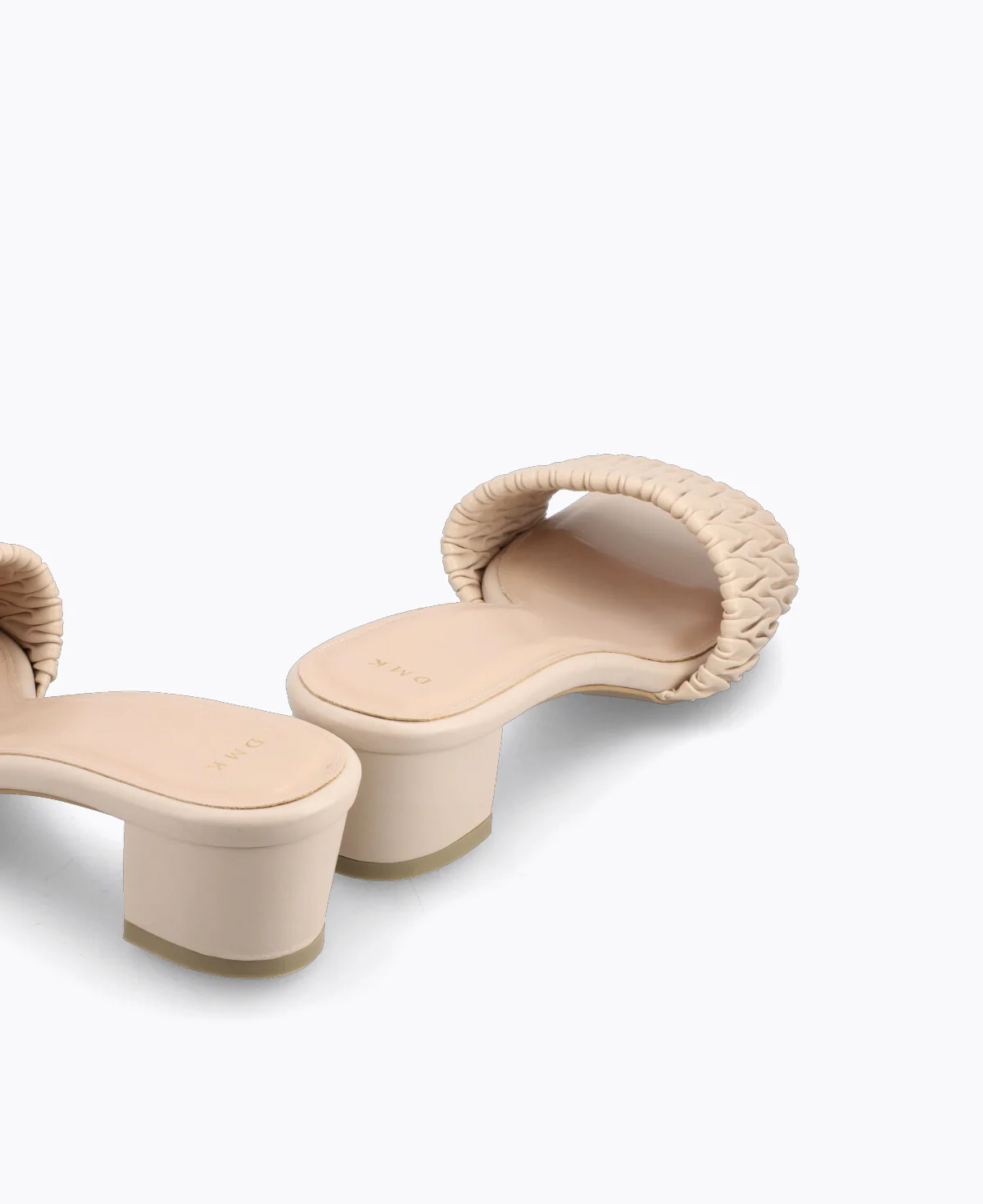 Mathilda Slip-On Heel Sandals - Beige - Image 3