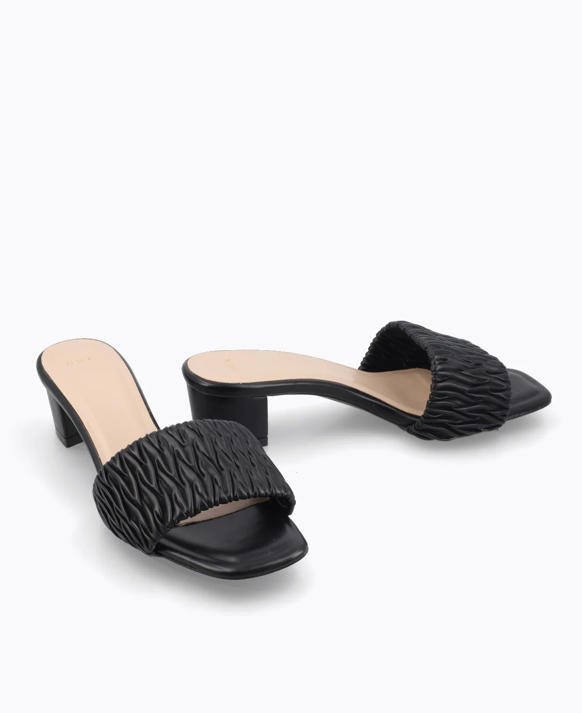 Mathilda Slip-On Heel Sandals - Black - Image 2