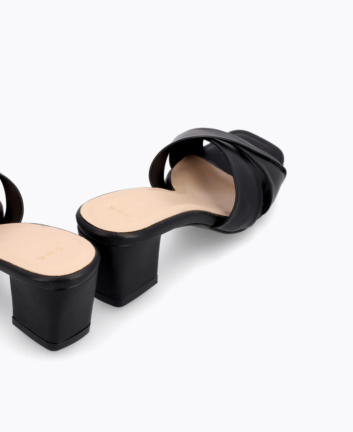 Melanie Heel Sandals - Black - Image 3