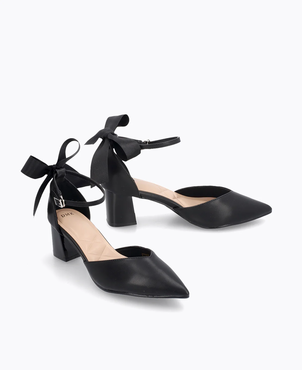 Meredith Bow Heel Pumps - Black - Image 2