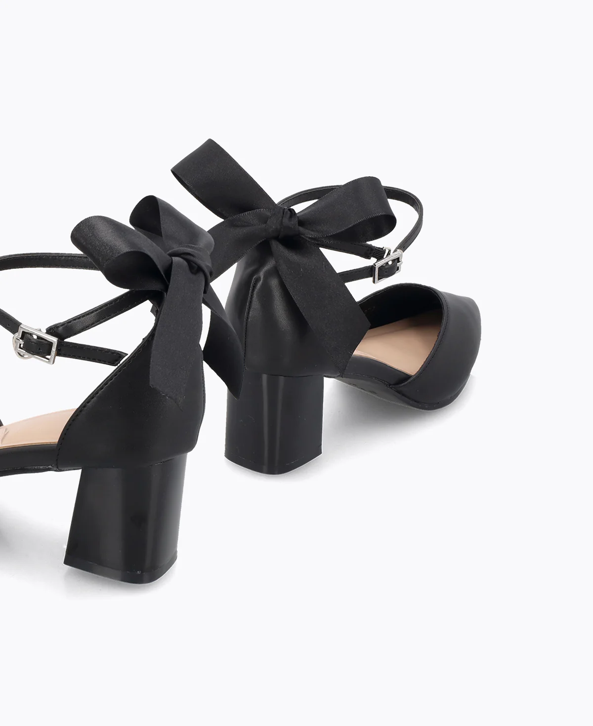 Meredith Bow Heel Pumps - Black - Image 3