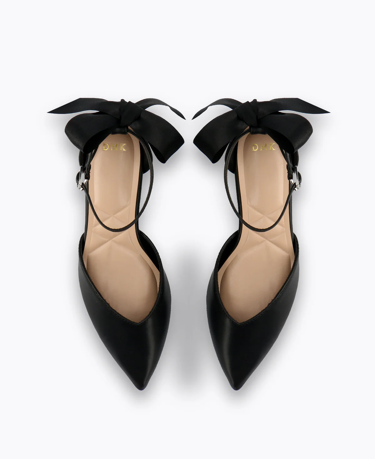 Meredith Bow Heel Pumps - Black - Image 4