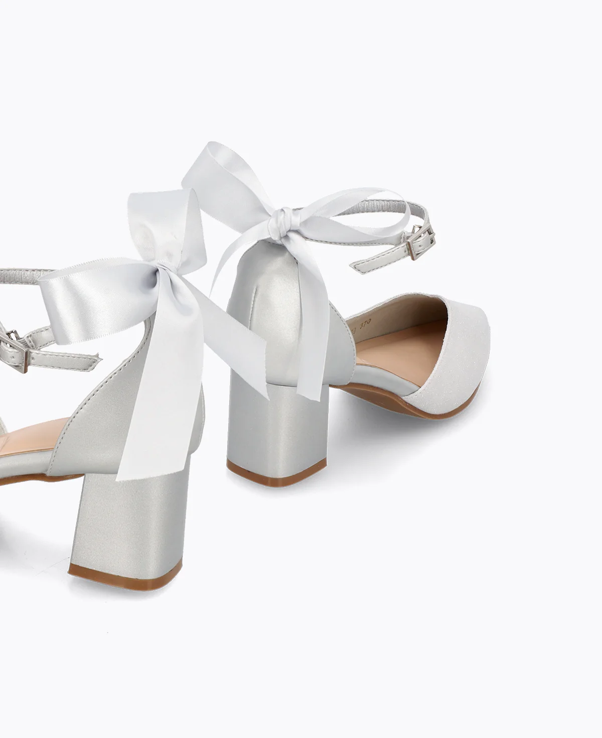 Meredith Bow Heel Pumps - Silver - Image 3