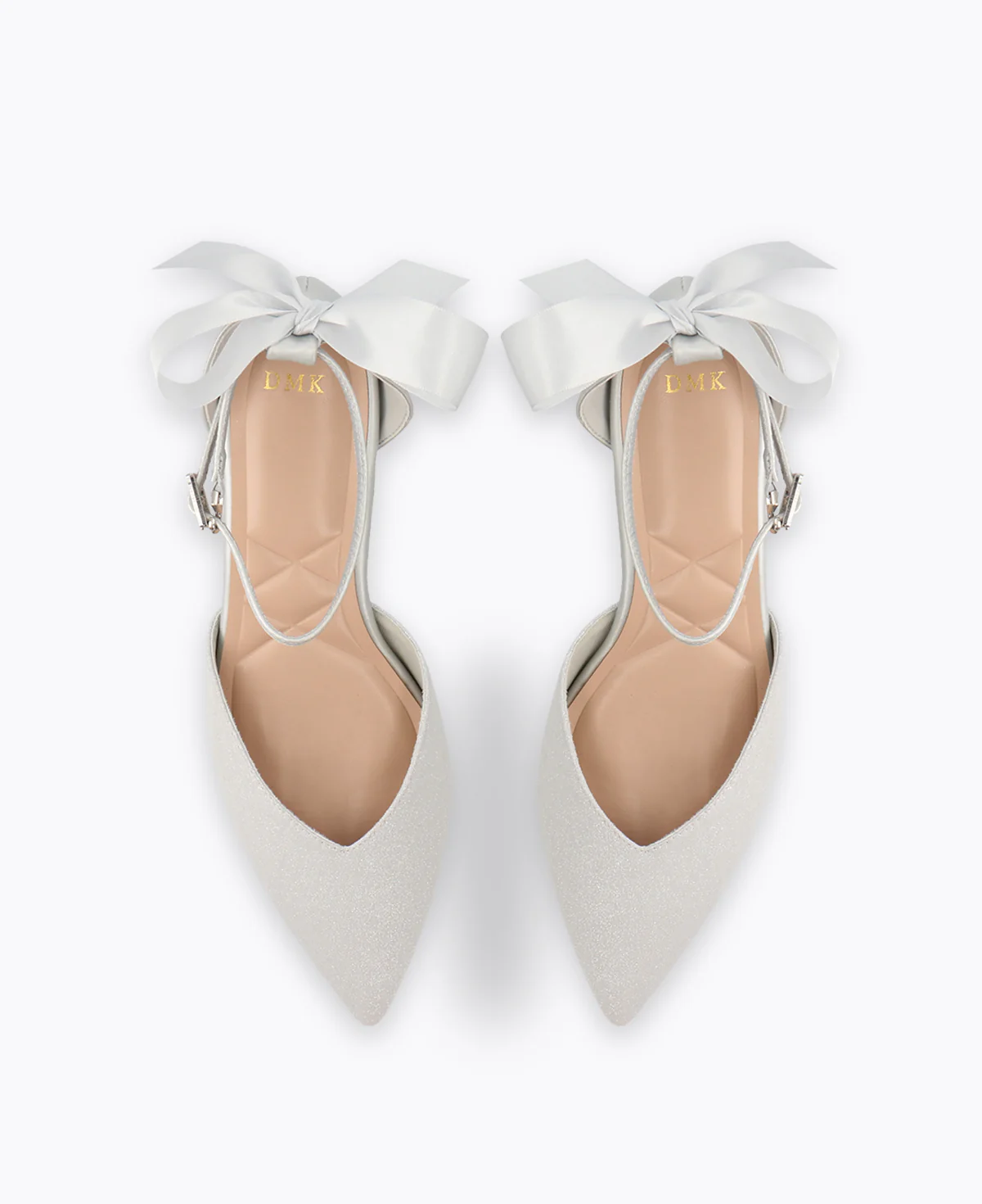 Meredith Bow Heel Pumps - Silver - Image 4