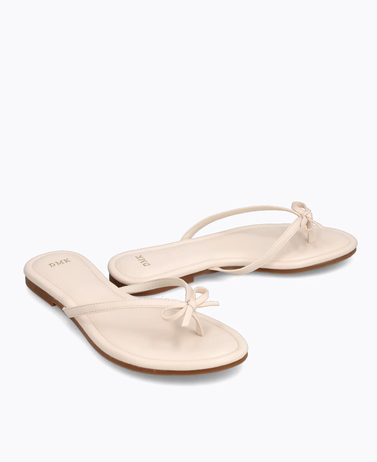 Mio Bow Flat Sandals - Beige - Image 2