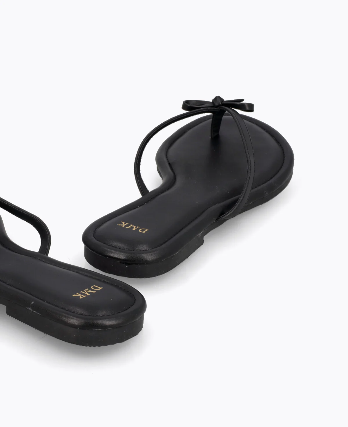 Mio Bow Flat Sandals - Black - Image 3