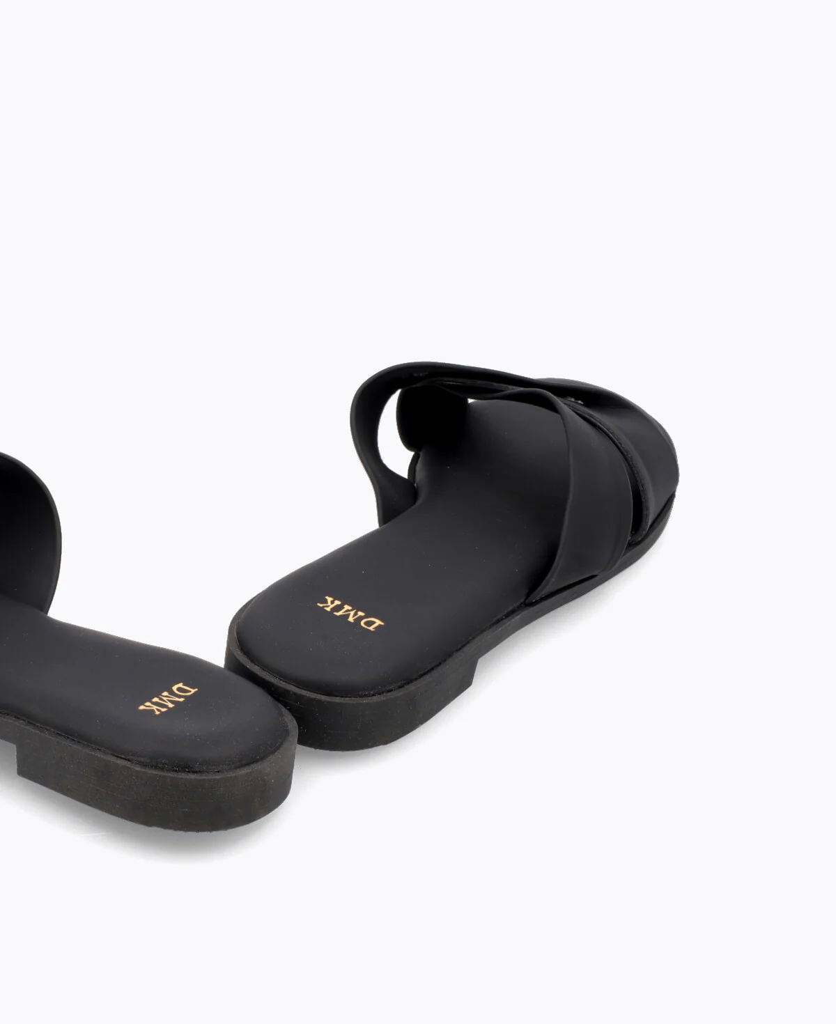Molly Flat Sandals - Black - Image 3