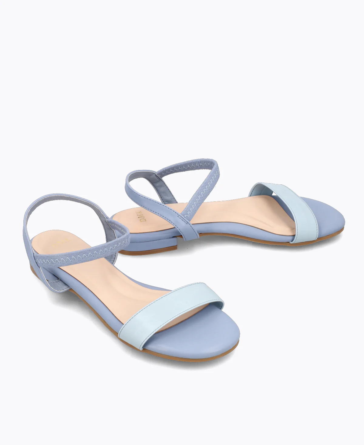 Mylene Strappy Flat Sandals - Blue - Image 2