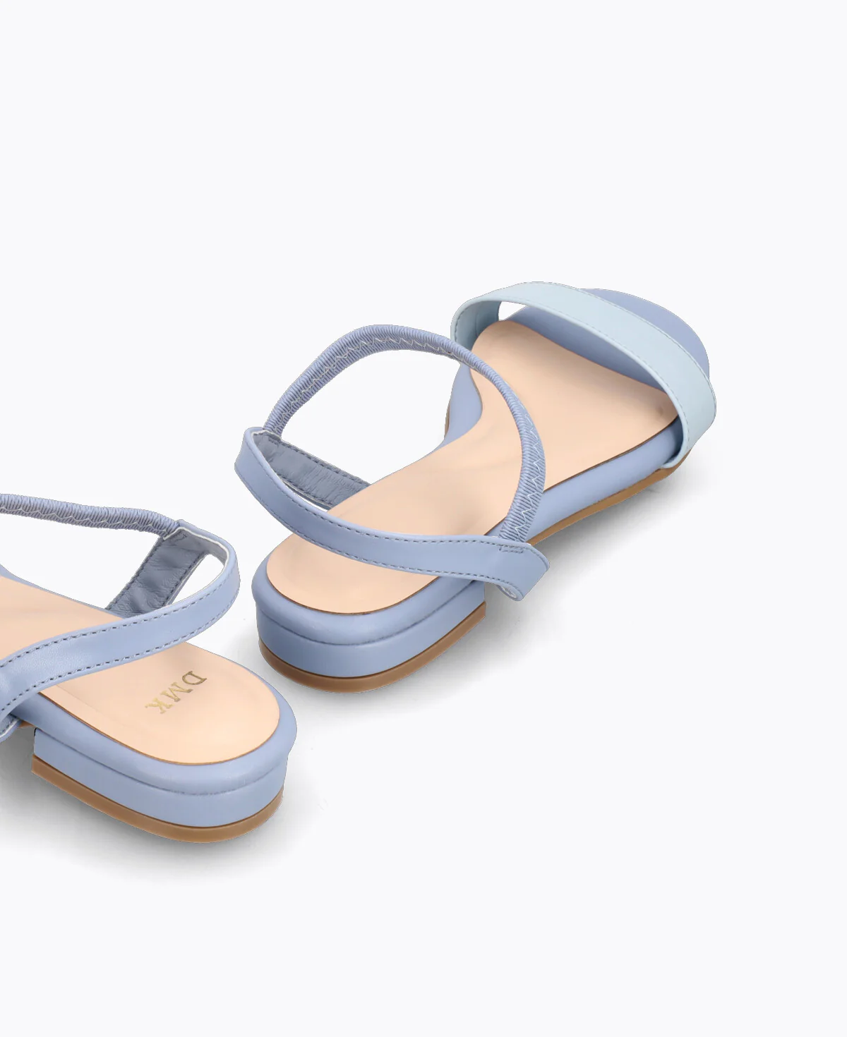 Mylene Strappy Flat Sandals - Blue - Image 3