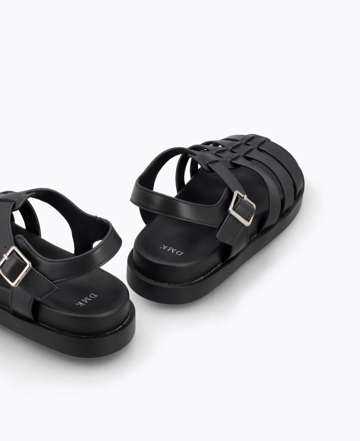 Nellie Platform Sandals - Black - Image 3