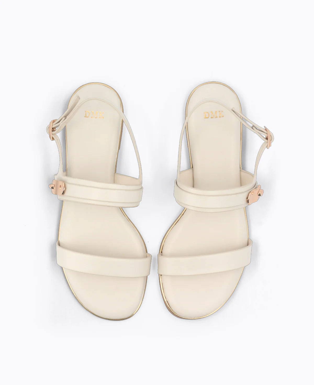 Nola Strappy Flat Sandals - Beige - Image 4