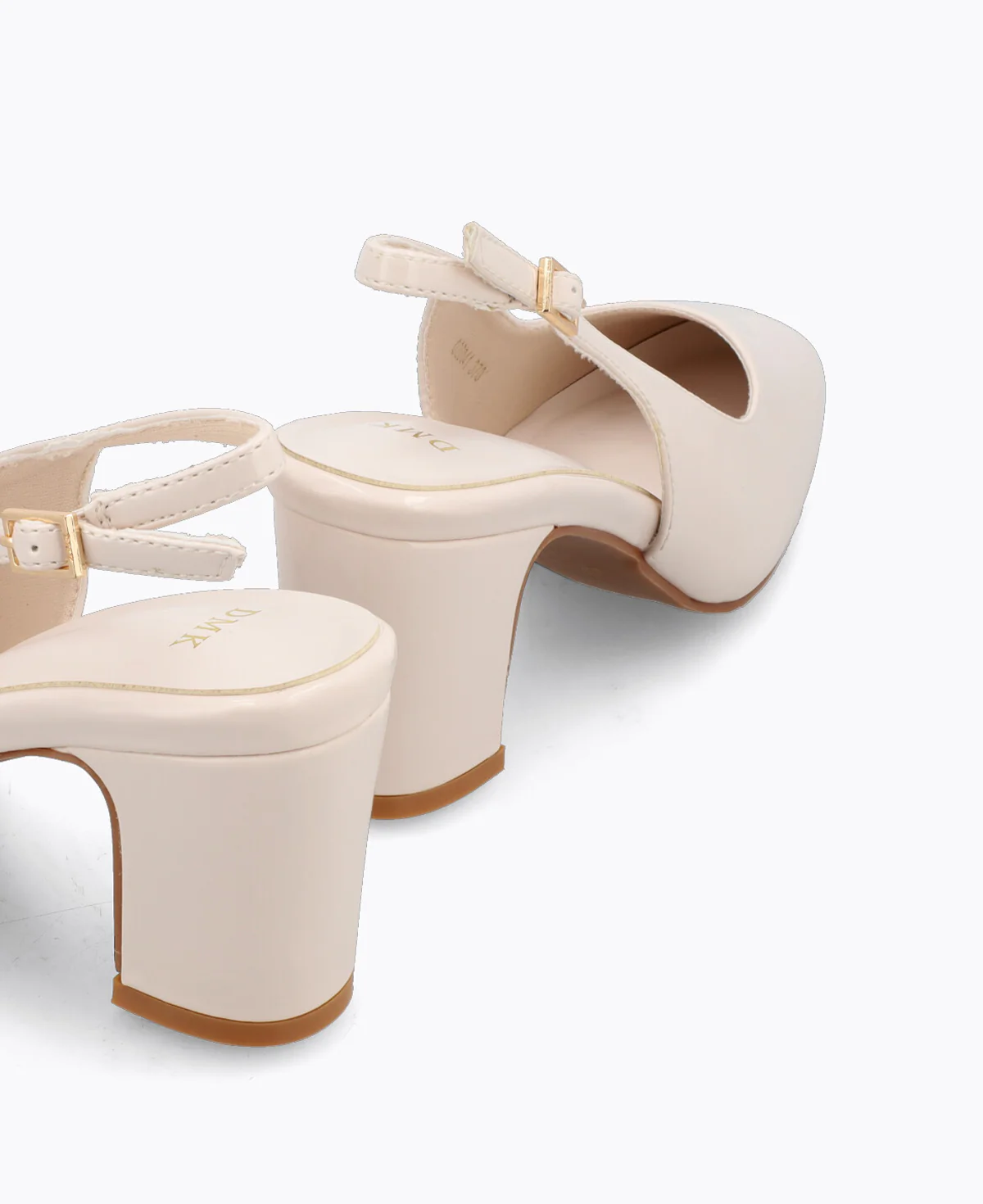 Pauline Slingback Heel Pumps - Beige - Image 3