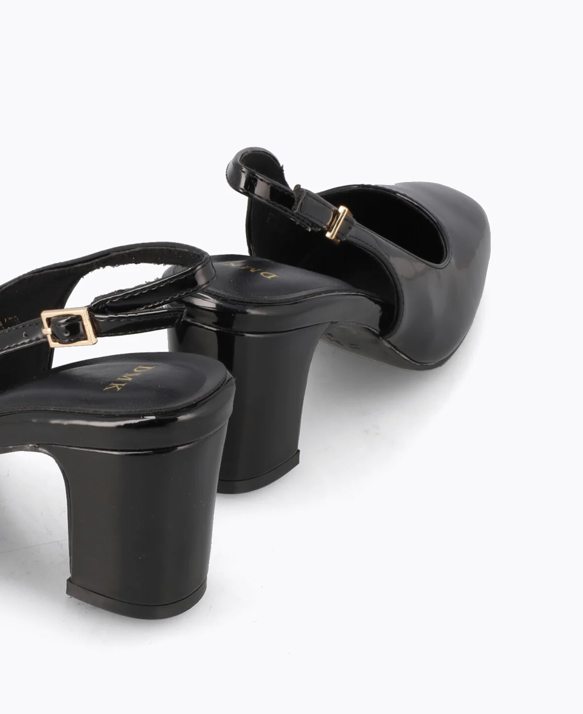 Pauline Slingback Heel Pumps - Black - Image 3