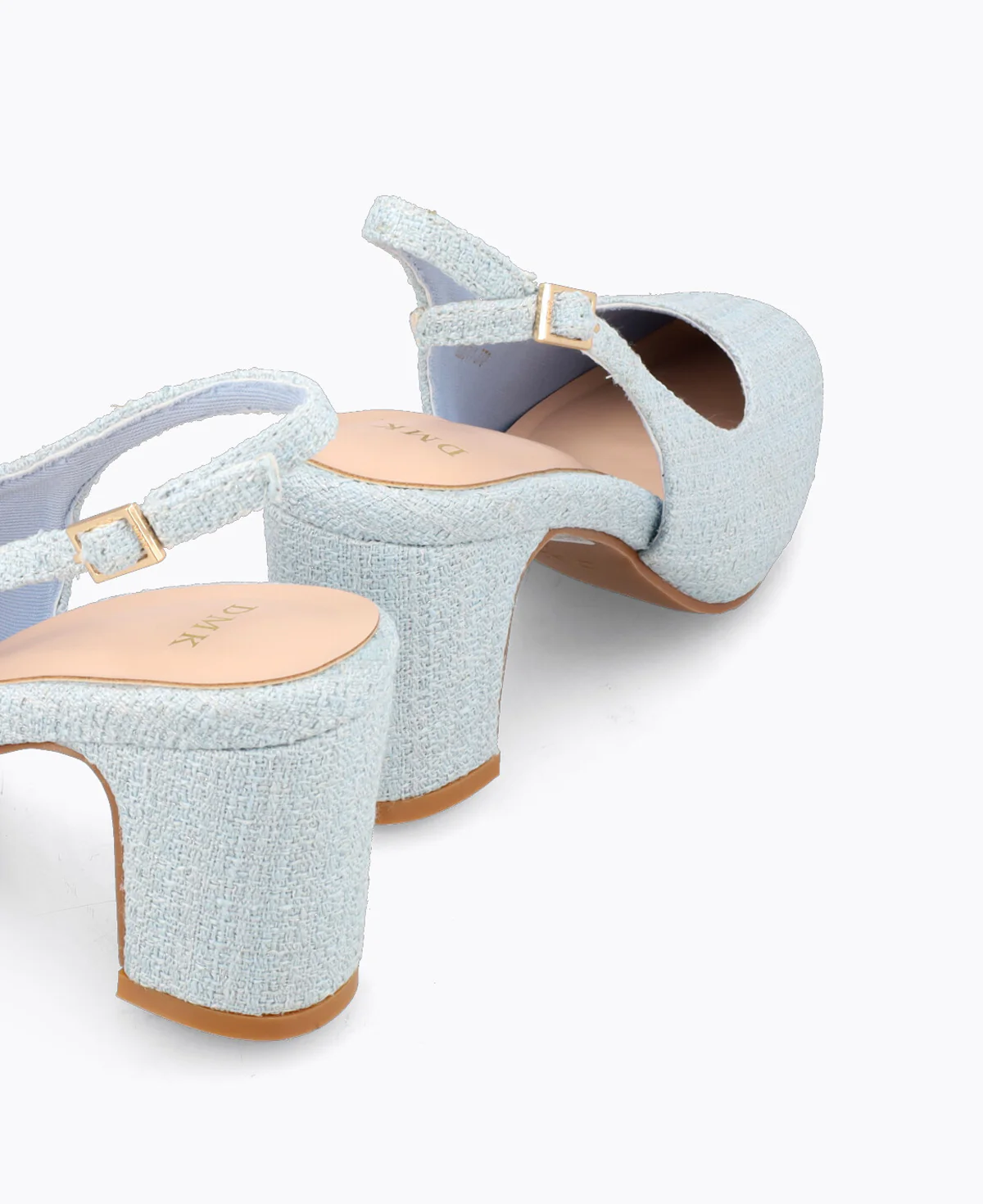 Pauline Slingback Heel Pumps - Blue - Image 3