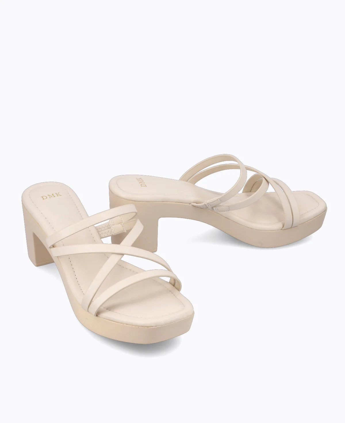 Polly Platform Heel Sandals - Beige - Image 2