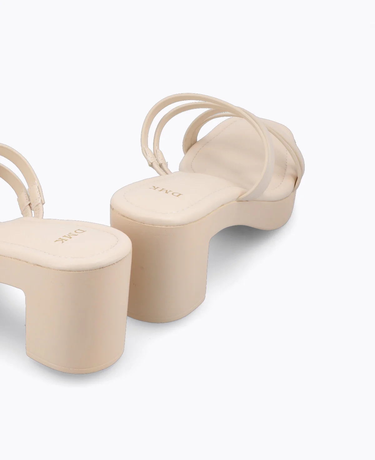 Polly Platform Heel Sandals - Beige - Image 3