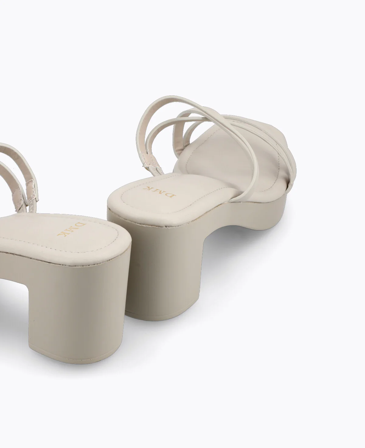 Polly Platform Heel Sandals - Grey - Image 3