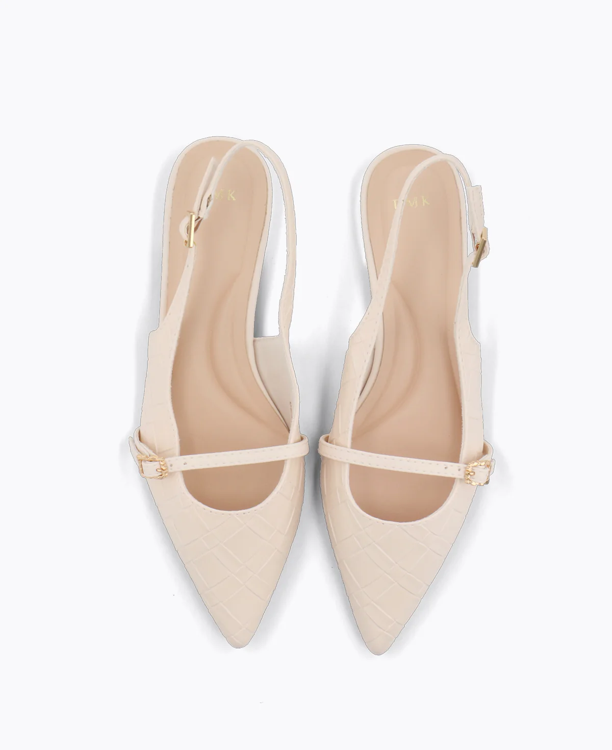 Raelyn Slingback Flat Pumps - Beige - Image 4