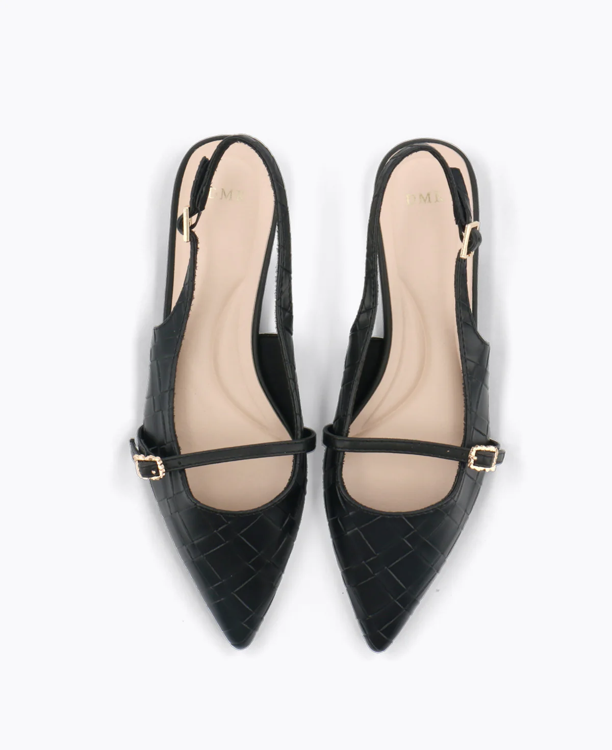 Raelyn Slingback Flat Pumps - Black - Image 4