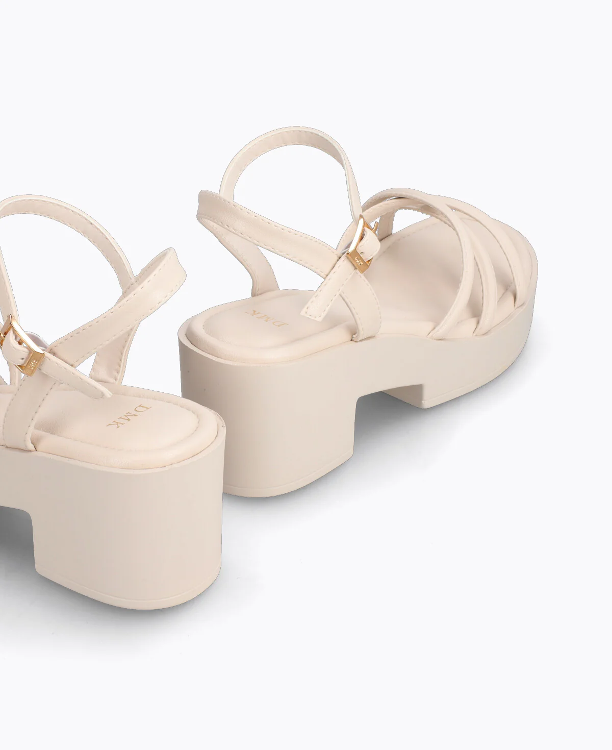 Reyna Platform Heel Sandals - Beige - Image 4