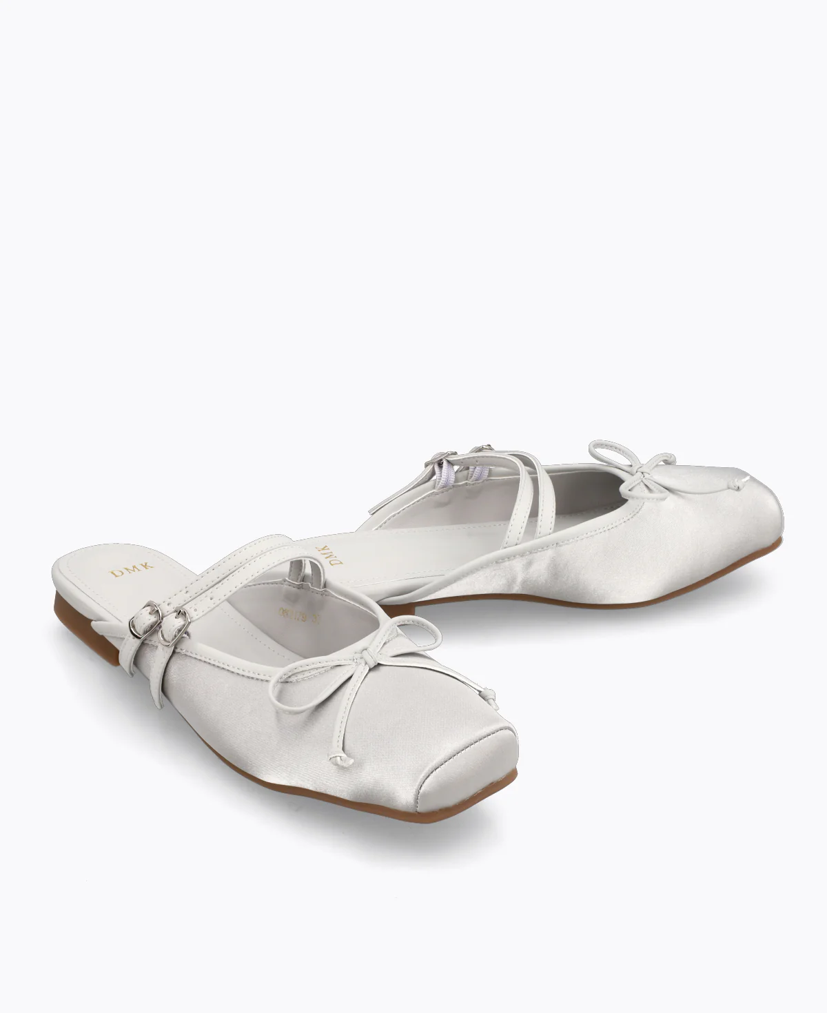 Riko Mary Jane Flats - Grey - Image 2
